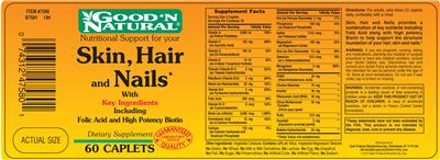 Photo of the Good 'N Natural Skin, Hair & Nails label