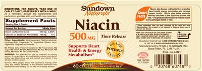 Niacin 500 mg