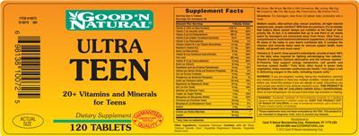 Photo of the Good 'N Natural Ultra Teen label