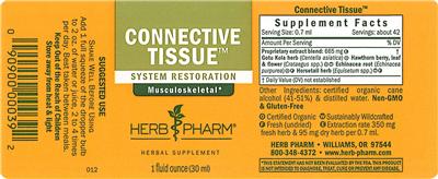 Photo of the Herb Pharm Connective Tissue label