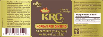 KRG Korean Red Ginseng