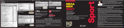 Photo of the GNC Mega Men L-Glutamine label