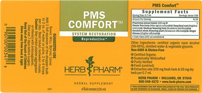 Photo of the Herb Pharm PMS Comfort label