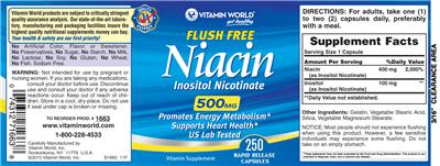 Flush Free Niacin 500 mg
