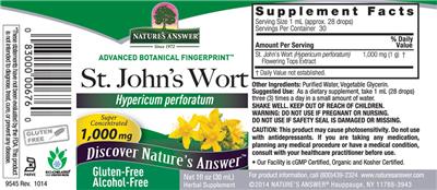 St. John's Wort 1,000 mg Alcohol-Free