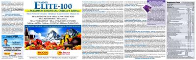 Photo of the ProCaps Laboratories Men's Elite-100 With Maximum Essential Omega-3 1,000 mg label