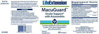 MacuGuard Ocular Support With Astaxanthin