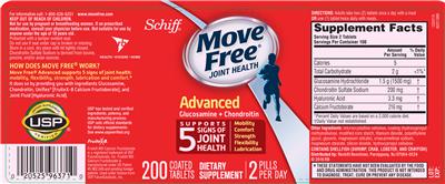 Photo of the Schiff Move Free Advanced label
