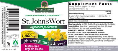 St. John's Wort 1,000 mg