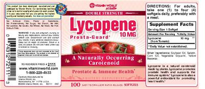 Double Strength Prosta-Guard Lycopene 10 mg