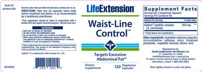 Photo of the Life Extension Waist-Line Control label