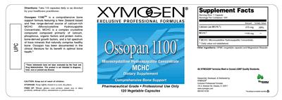 Photo of the XYMOGEN Ossopan 1100 label