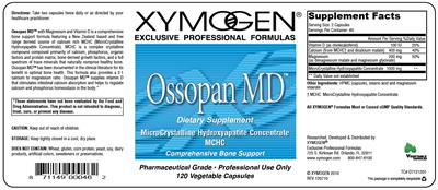 Photo of the XYMOGEN Ossopan MD label