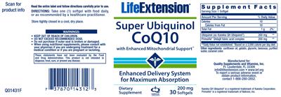 Super Ubiquinol CoQ10 With Enhanced Mitochondrial Support
