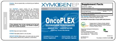 Photo of the XYMOGEN EP OncoPLEX label