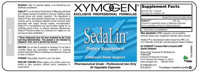 Photo of the XYMOGEN SedaLin label