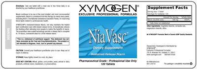 Photo of the XYMOGEN Nia Vasc label