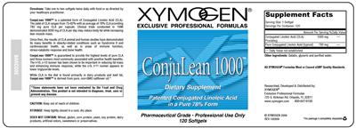 Photo of the XYMOGEN ConjuLean 1000 label