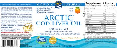 Arctic Cod Liver Oil Orange