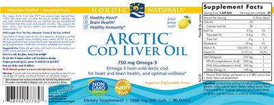 Arctic Cod Liver Oil Lemon