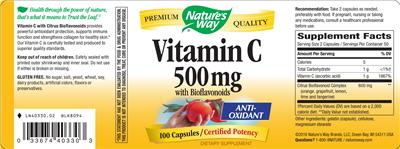 Vitamin C 500 mg With Bioflavonoids