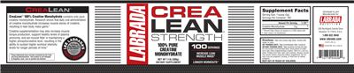 Photo of the Labrada Crea Lean Strength label