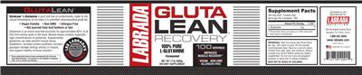 Photo of the Labrada Gluta Lean Recovery label