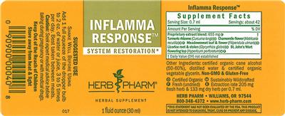 Photo of the Herb Pharm Inflamma Response label