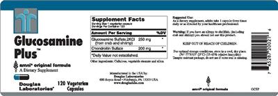 Photo of the Douglas Laboratories Glucosamine Plus label