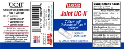 Photo of the Labrada Joint UC-ll label