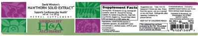 Photo of the Herbalist & Alchemist David Winston's Hawthorn Solid Extract label