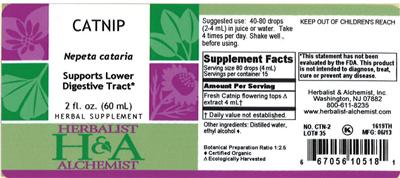 Photo of the Herbalist & Alchemist Catnip label