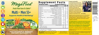 Photo of the MegaFood Multi For Men 55+ label