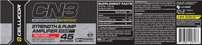 Photo of the Cellucor CN3 2 In 1 Super Compound: Creatine Nitrate Fruit Punch label