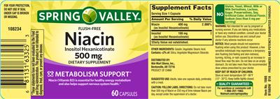 Flush-Free Niacin Inositol Hexanicotinate 500 mg