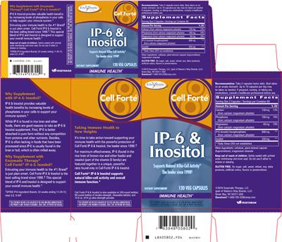 Photo of the Enzymatic Therapy Cell Forté IP-6 & Inositol label