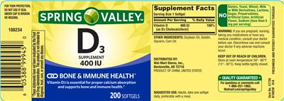 D3 Supplement 400 IU