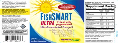 Photo of the Renew Life FishSMART Ultra label