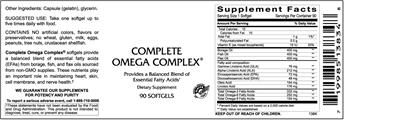 Photo of the VitaCeutical Labs Complete Omega Complex label