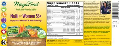 Photo of the MegaFood Multi For Women 55+ label