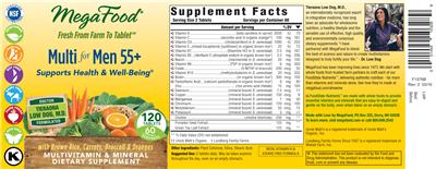 Photo of the MegaFood Multi For Men 55+ label