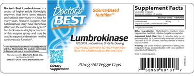 Lumbrokinase 20 mg