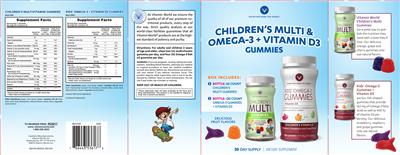 Photo of the Vitamin World Children's Multivitamin Gummies label