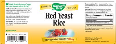 Red Yeast Rice 600 mg