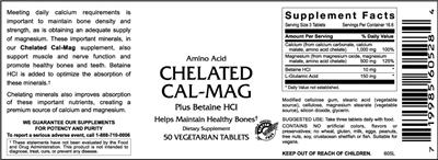 Photo of the VitaCeutical Labs Chelated Cal-Mag label