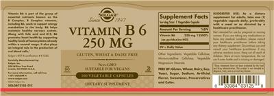 Vitamin B6 250 mg