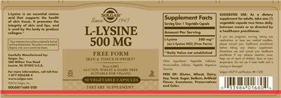 L-Lysine 500 mg