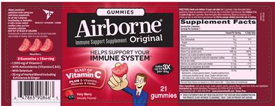 Photo of the Airborne Airborne Original Very Berry label