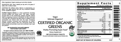 Certified Organic Greens