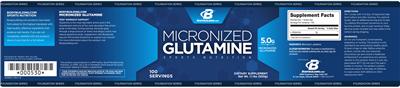 Photo of the Bodybuilding.com Foundation Series Micronized Glutamine 5.0 g label